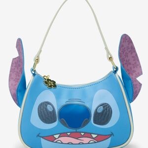 Loungefly Blue and Purple Stitch Shoulder Bag